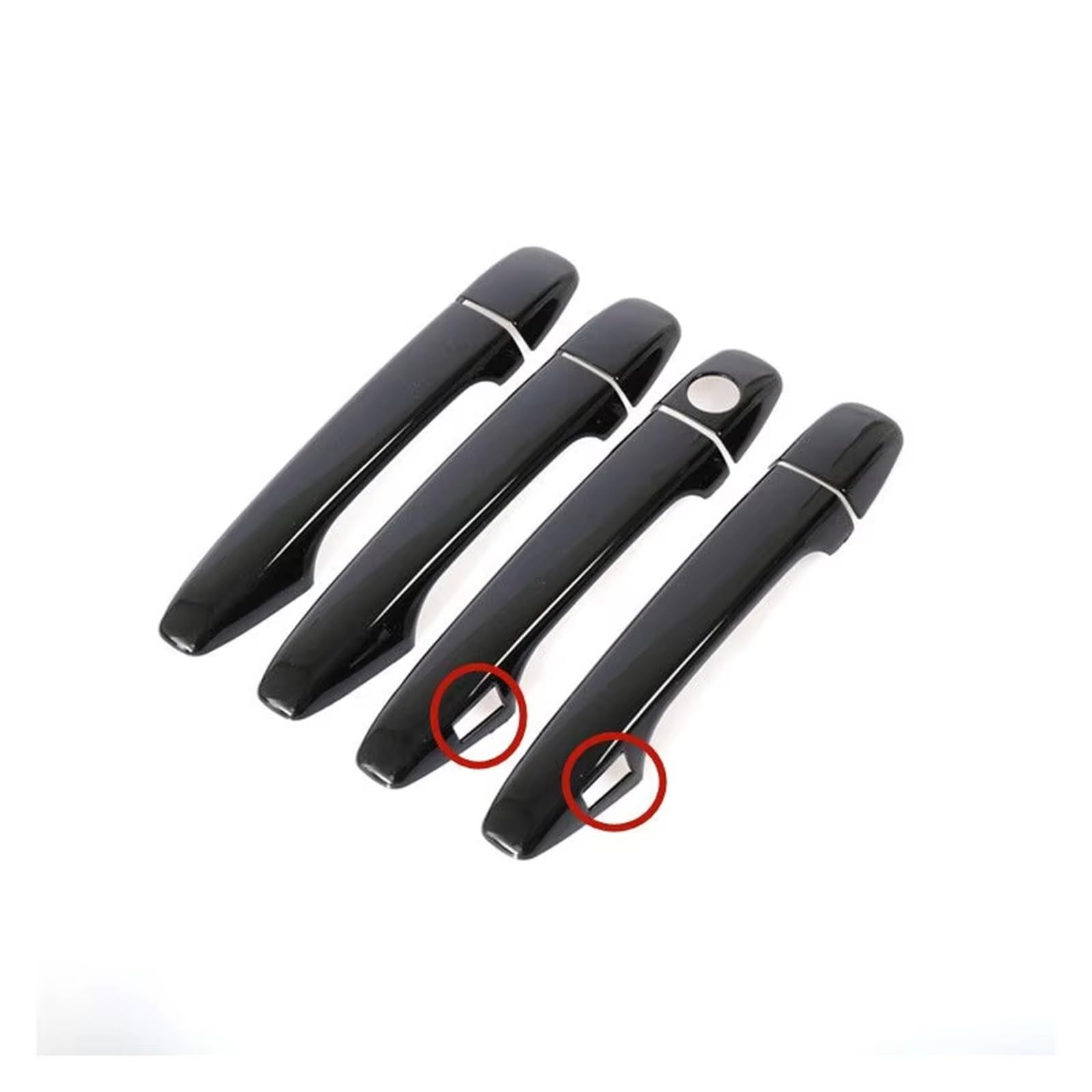 Außentürgriff Für Sienna Für XL30 30 2010-2019 Glänzend Schwarz Auto Türgriff Abdeckung Styling Zubehör(Keyless Entry) von YBCVEPQ