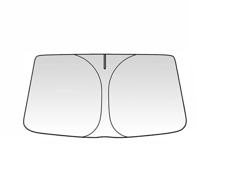 Auto-Frontscheiben-Visier, Sonnenschutz Für SUV, MPV, Fließheck, Stufenheck, Auto-Innenausstattung(L) von YBCVEPQ