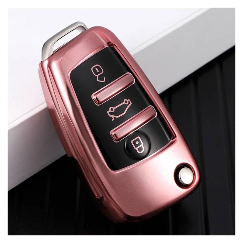 Autoschlüssel Gehäuse Für A1 A3 A4 A5 A6 C5 C6 Q7 TPU Auto Klappschlüssel Fall Abdeckung Tasche Shell Halter Schlüsselbund Schlüssel Schutz Zubehör(XL1000V Gray LG) von YBCVEPQ