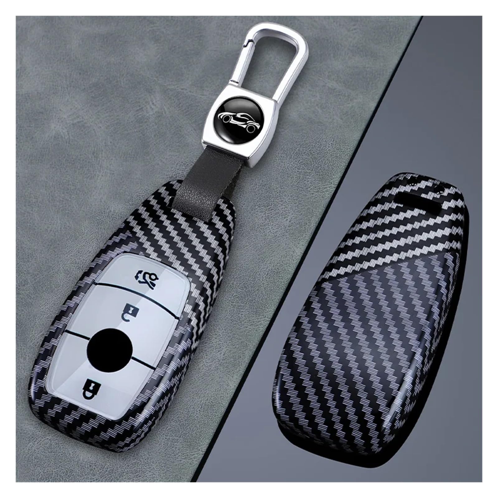 Autoschlüssel Gehäuse Für Benz ACESG Klasse GLC CLE CLA GLS AMG W205 W213 W222 3/4 Tasten Autoschlüssel Fall Abdeckung Shell Schlüsselanhänger(3 Buttons Set 1) von YBCVEPQ