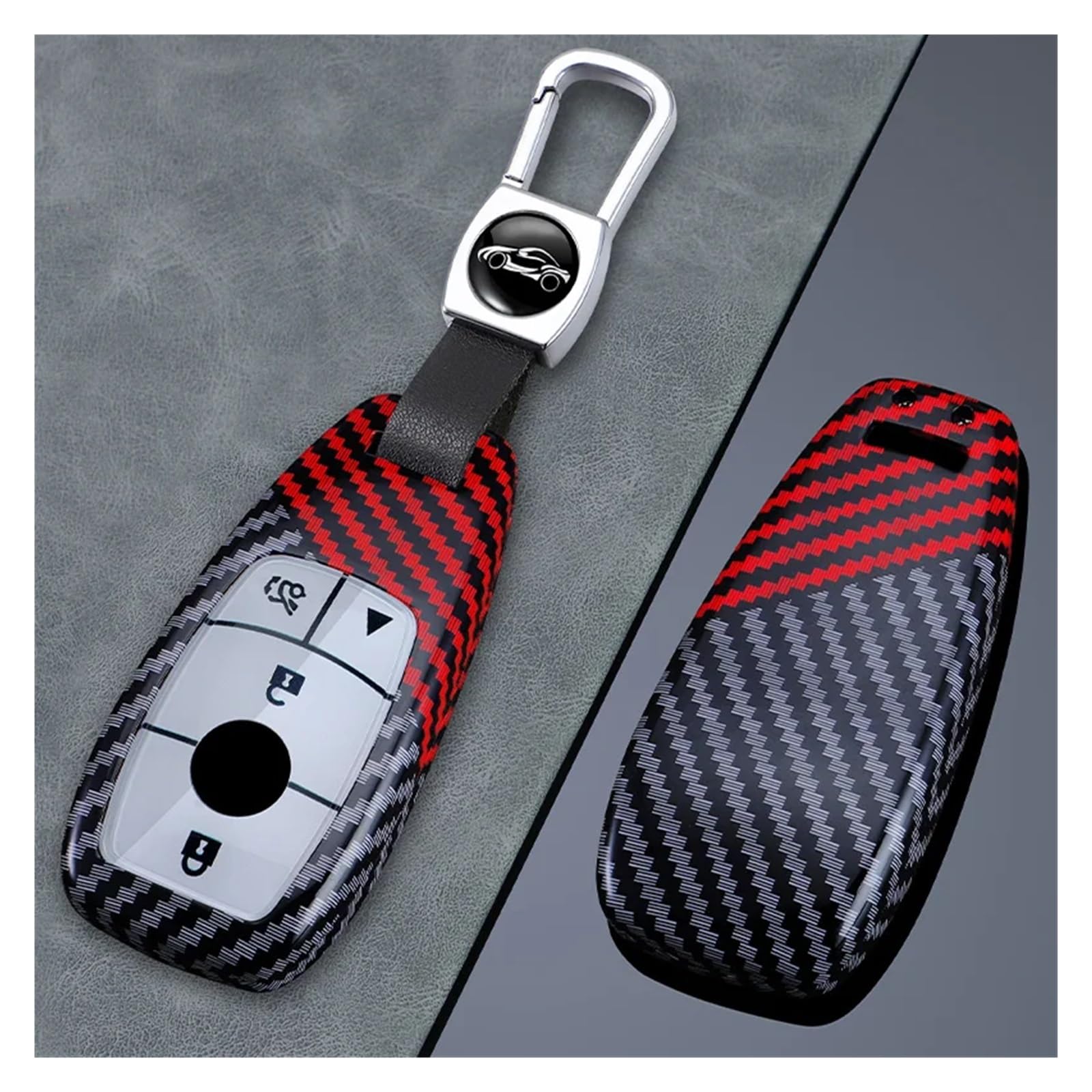 Autoschlüssel Gehäuse Für Benz ACESG Klasse GLC CLE CLA GLS AMG W205 W213 W222 3/4 Tasten Autoschlüssel Fall Abdeckung Shell Schlüsselanhänger(4 Buttons Set 3) von YBCVEPQ