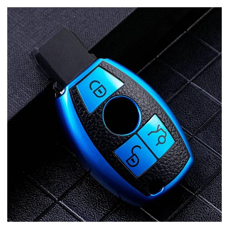 Autoschlüssel Gehäuse Für Benz E C G M R S Klasse W204 W212 W176 GLC CLA GLA AMG TPU Auto Schlüsselanhänger Fall Abdeckung Schutz Auto Zubehör(XL1000V Gray) von YBCVEPQ