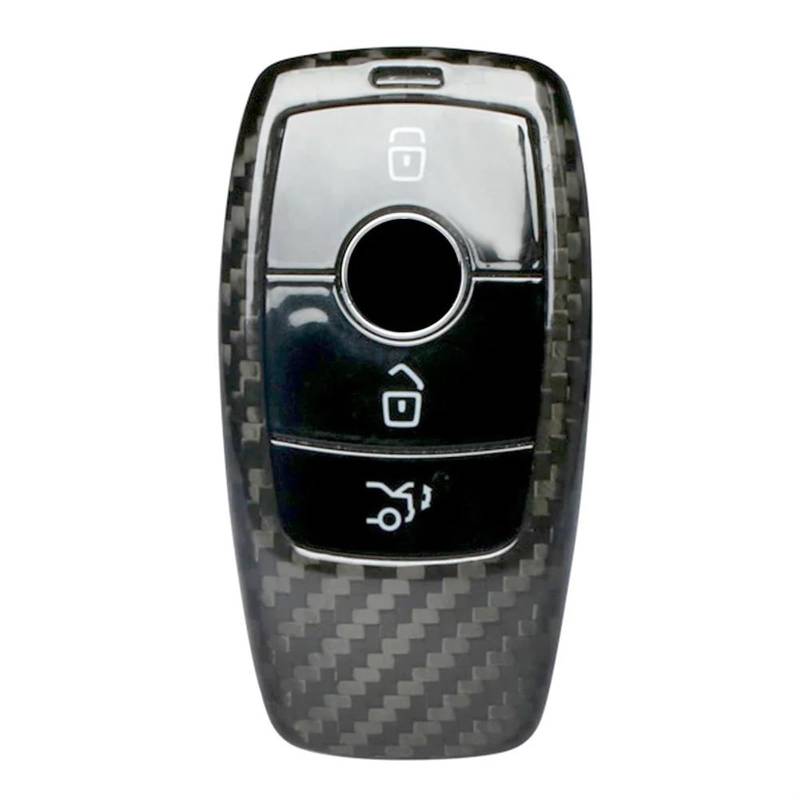 Autoschlüssel Gehäuse Für Benz Für W213 E-Klasse 2017 2018 2019 Carbon Auto Remote Key Shell Key Fob Fall Gehäuse Ersatz von YBCVEPQ