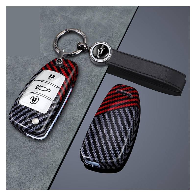 Autoschlüssel Gehäuse Für Chery ARRIZO7 E3 E5 A3 A5 Tiggo 2 3 5 3X Fulwin2 Eastar 3 Tasten Auto Schlüsselanhänger Fall Abdeckung Schlüsselanhänger Schlüssel Schutz(Red Set 2) von YBCVEPQ