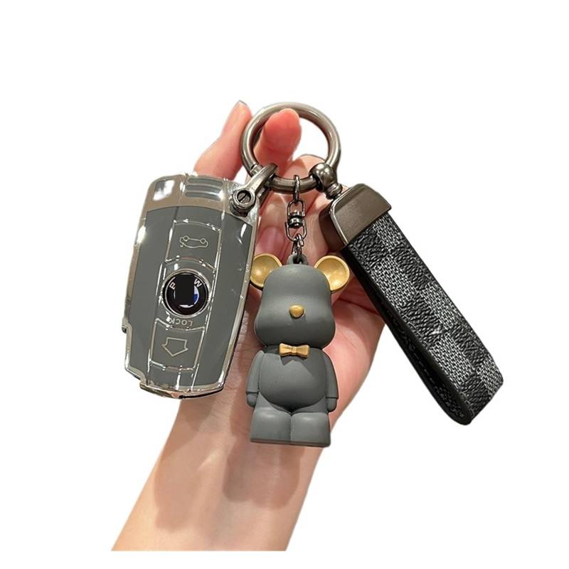 Autoschlüssel Gehäuse Für E60 E61 E70 E81 E87 E90 E91 E92 X1 X5 X3 1 3 5 6 Serie TPU Auto Schlüssel Fall Volle Abdeckung Shell Fob Schlüssel Kette Zubehör(E Style 4) von YBCVEPQ