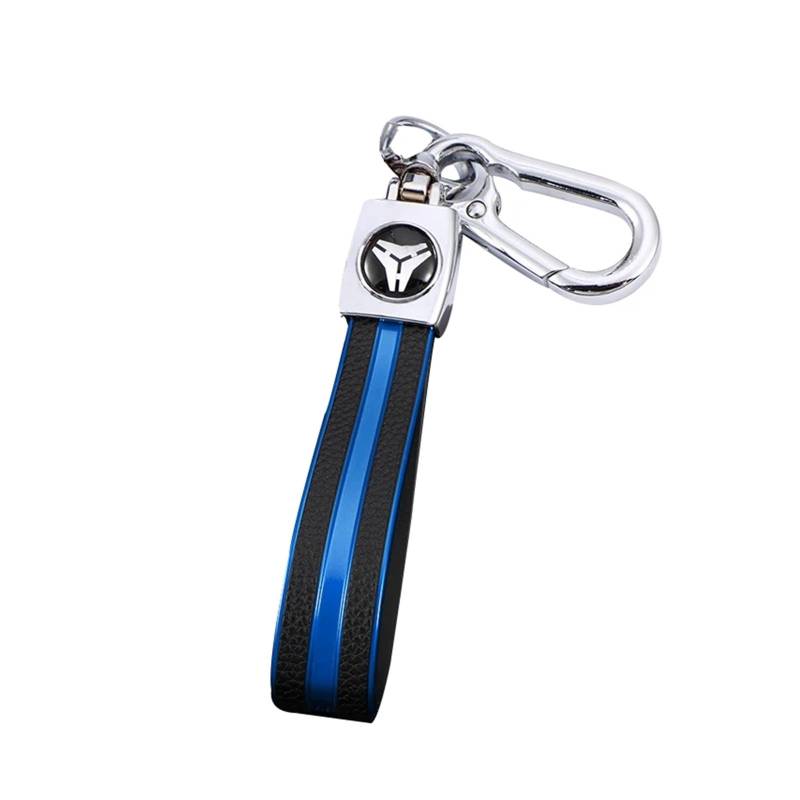 Autoschlüssel Gehäuse Für Ford Focus 2 3 4 MK2 MK3 MK4 Mondeo Galaxy Fiesta Kuga Escape Ecosport TPU Auto Smart Key Volle Abdeckung Fall Fob Shell(Blue Keychain) von YBCVEPQ