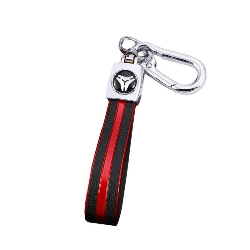 Autoschlüssel Gehäuse Für Ford Focus 2 3 4 MK2 MK3 MK4 Mondeo Galaxy Fiesta Kuga Escape Ecosport TPU Auto Smart Key Volle Abdeckung Fall Fob Shell(Red Keychain) von YBCVEPQ