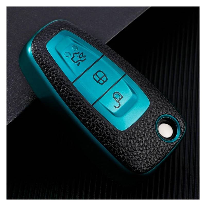 Autoschlüssel Gehäuse Für Ford Focus 2 3 4 MK2 MK3 MK4 Mondeo Galaxy Fiesta Kuga Escape Ecosport TPU Auto Smart Key Volle Abdeckung Fall Fob Shell(XL1000V Clear) von YBCVEPQ