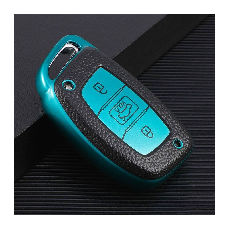 Autoschlüssel Gehäuse Für Hyundai Avante I10 I20 I30 HB20 IX25 IX35 IX45 Tucson Fob Shell Halter Keychain Zubehör TPU Auto Fernbedienung Schlüssel Abdeckung Fall(Type2 Green case) von YBCVEPQ