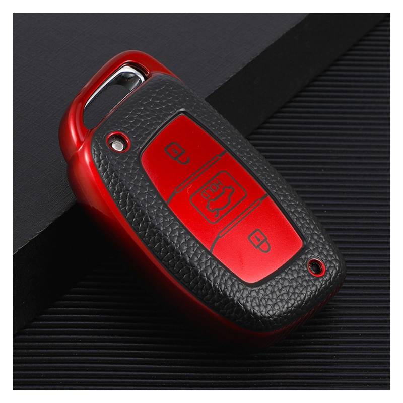 Autoschlüssel Gehäuse Für Hyundai Avante I10 I20 I30 HB20 IX25 IX35 IX45 Tucson Fob Shell Halter Keychain Zubehör TPU Auto Fernbedienung Schlüssel Abdeckung Fall(Type2 red case) von YBCVEPQ