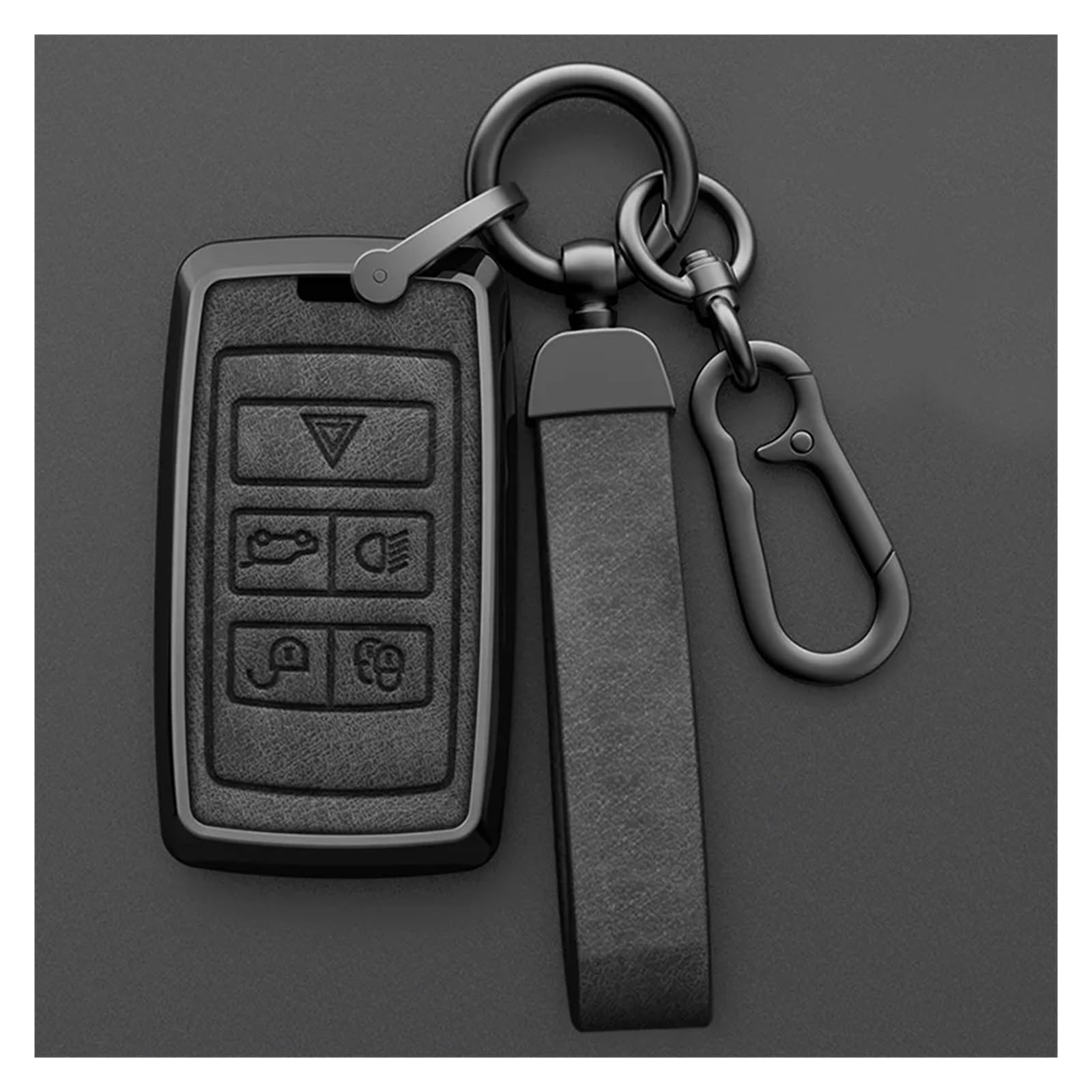 Autoschlüssel Gehäuse Für Land Rover Range Rover Discovery 5 Sport Für Jaguar XE XF XJ F Tempo Legierung Stil Auto Schlüssel Fall Abdeckung Shell Fob Zubehör(B Set 1) von YBCVEPQ