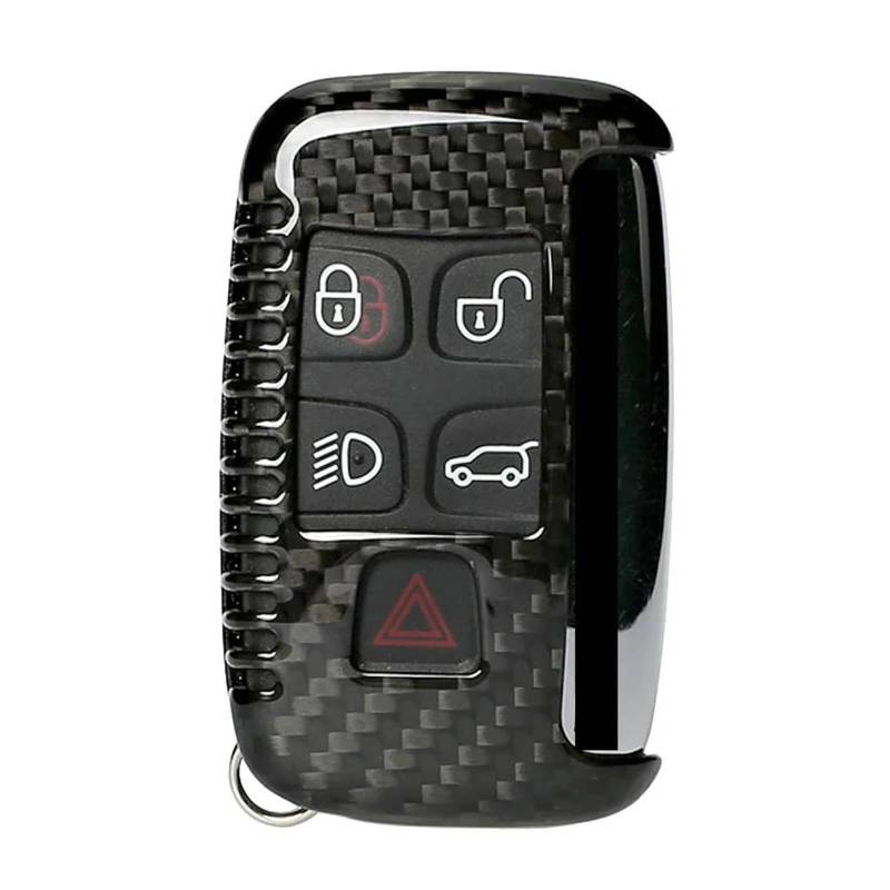 Autoschlüssel Gehäuse Für Range Rover Carbon Auto Remote Key Shelve Abdeckung Fall Haut Gehäuse Ersatz Schwarz von YBCVEPQ