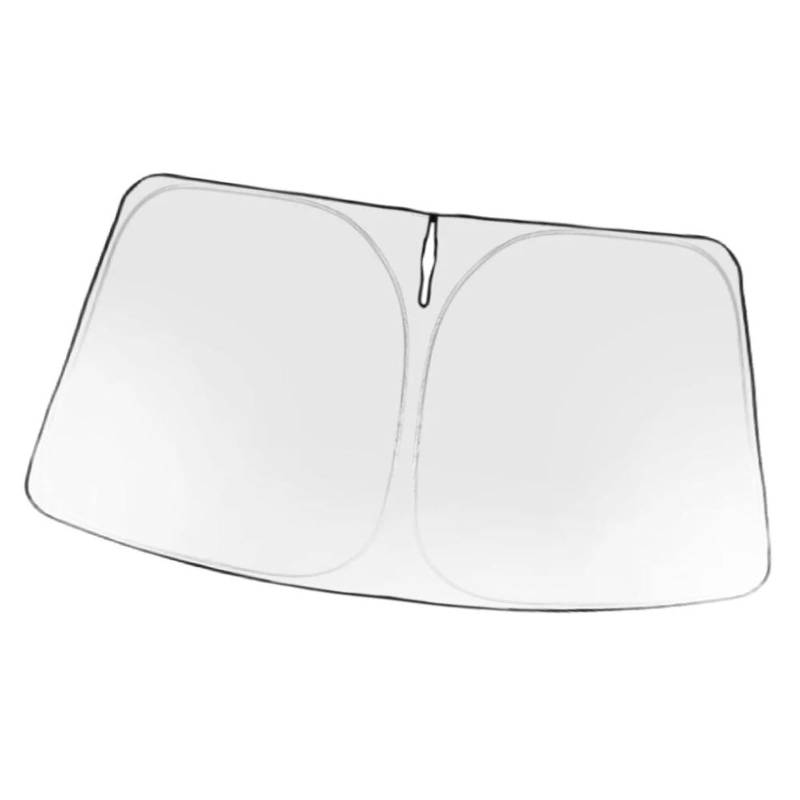 Silber-schwarzer Sonnenschutz Für Die Windschutzscheibe, Kompatibel Mit Benz Sprinter 2007–2024, Zusammenklappbarer Sonnenschutz, Zubehör von YBCVEPQ