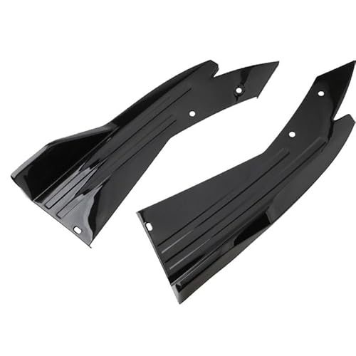 Spoilerlippe Frontstoßstange 1 Paar Universal Auto Heckspoilerlippe Wing Trim Schutz Anti Crash Diffusor Seitenschweller Wrap Angle Splitter(2pcs Black) von YBCVEPQ