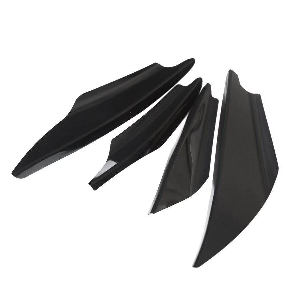 Spoilerlippe Frontstoßstange 4 Teiliges Set Universal Fiber Bumper Für Kotflügel Karosserie Seiten Canards Haifischflossen Splitter Auto Ersatzteile Schwarz Autozubehör Spoilerlippe Frontstoßstange 4 Teiliges Set Universal Fiber Bumper Für Kotflügel Karosserie Seiten Canards Haifischflossen Splitter Auto Ersatzteile Schwarz Autozubehör von YBCVEPQ