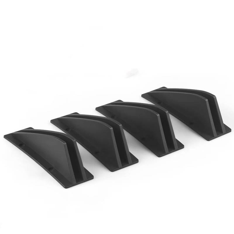 Spoilerlippe Frontstoßstange 4Pcs Universal Auto Hintere Stoßstange Lip Splitter Spoiler Anti Kollision Körper Stoßstange Achtern Für Gebogene Montage Oberfläche von YBCVEPQ
