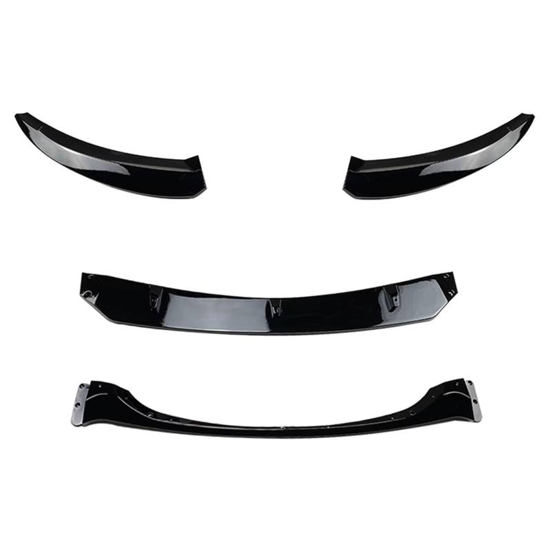 Spoilerlippe Frontstoßstange Für 1er-Serie Für E82 Für E88 2007–2013 Glänzend Schwarz Auto Frontspoilerlippe Untere Splitterschutzplatte von YBCVEPQ