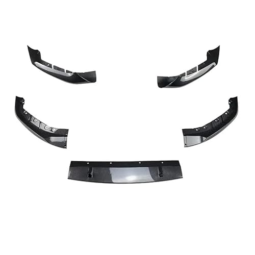 Spoilerlippe Frontstoßstange Für 5 Series Für G30 Für Pre-Facelift 2018-2020 Splitter Diffusor Body Kit Spoiler Canard Front Schaufel Front Stoßstange Lip(5 pcs Look) von YBCVEPQ