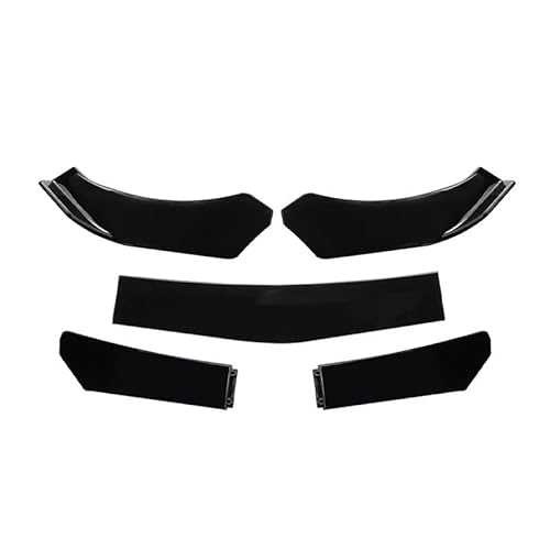 Spoilerlippe Frontstoßstange Für 5 Stücke Universal Auto Frontstoßstange Separator Stoßstange Lip Body Kit Entenlippe Separator Universal Frontstoßstange Lip Splitter(5Pcs Bright Black) von YBCVEPQ