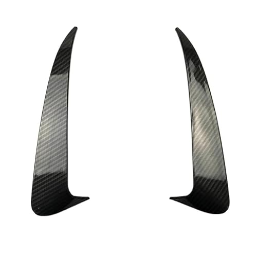 Spoilerlippe Frontstoßstange Für Benz Für C Für Klasse Für W205 4-Türer C43 C63 Für AMG 2014-2019 Auto Styling Heckstoßstange Spoiler Side Canard Splitter(Fiber Look) von YBCVEPQ