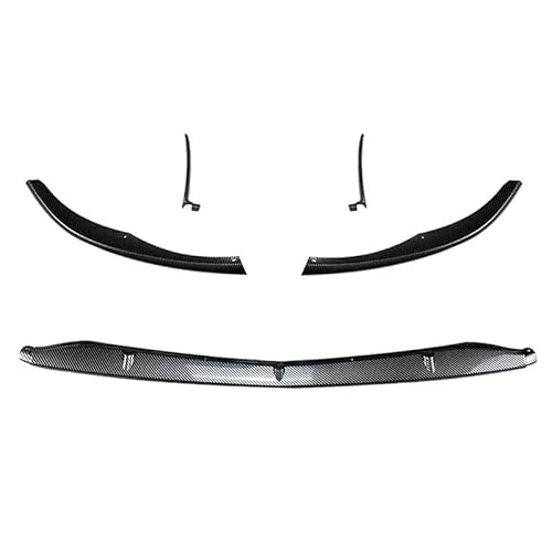 Spoilerlippe Frontstoßstange Für Benz Für C Für Klasse W205 C205 S205 C63 Für C63s Für Coupé Für AMG 2015-2022 Body Kit Frontstoßstange Lip Diffusor Spoiler(Fiber Black) von YBCVEPQ