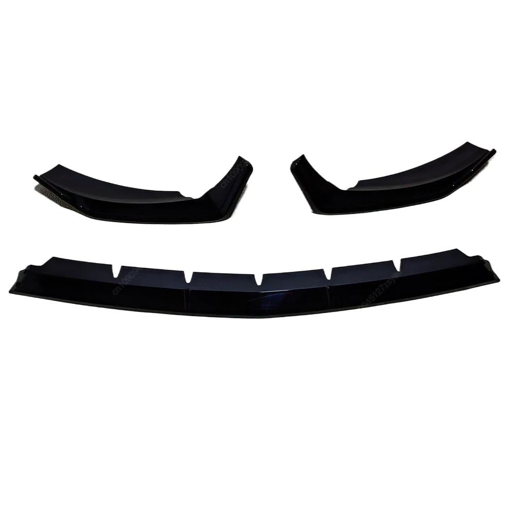 Spoilerlippe Frontstoßstange Für Benz Für E Für Klasse W213 S213 E200 E260 E300 Für AMG 2020-2023 Tuning Auto Front Stoßstange Lip Unteren Spoiler Diffusor Splitter(Gloss Black) von YBCVEPQ