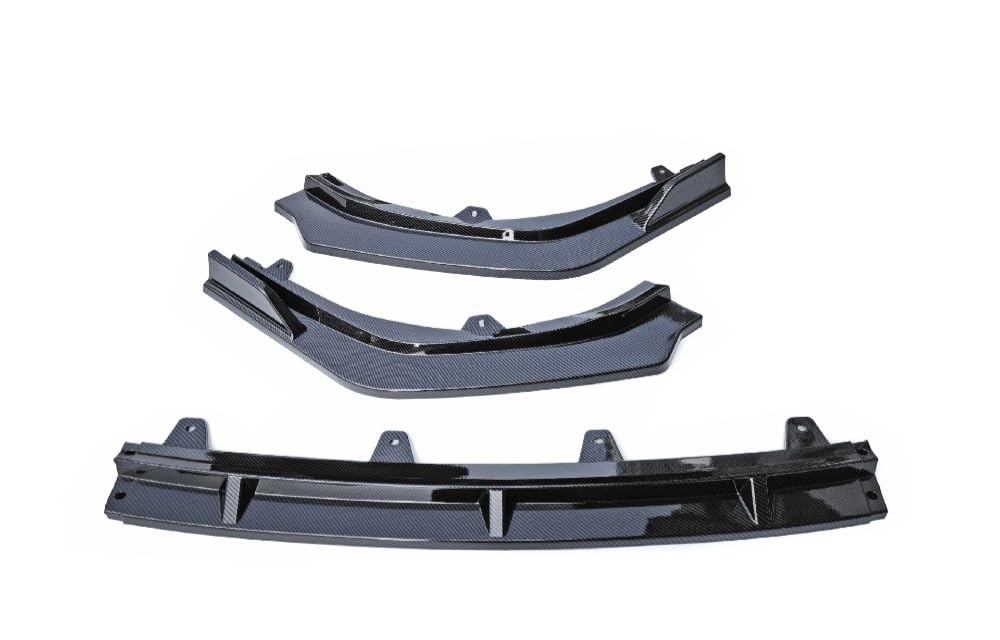 Spoilerlippe Frontstoßstange Für Camry Für Den 9. 2024 ABS Glanzschwarz Oder Fiberoptik Frontstoßstangenlippe Splitter Spoiler Refit Autospoiler Zubehör 3 STÜCKE(Fiber Look) von YBCVEPQ