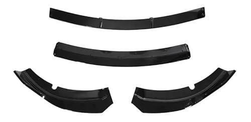 Spoilerlippe Frontstoßstange Für Dodge Für Ladegerät Für SRT 2015-2020 Front Schaufel Rock Board Zubehör 4 Stücke Auto Front Stoßstange Lip Diffusor Spoiler BodyKit Splitter(Glossy Black) von YBCVEPQ