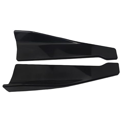 Spoilerlippe Frontstoßstange Für E90 Universal 48CM Länge Auto Seitenschweller Stoßstange Spoiler Splitter Auto Spoiler Zubehör Dekorative Flügel Aufkleber Flossen(Bright Black) von YBCVEPQ