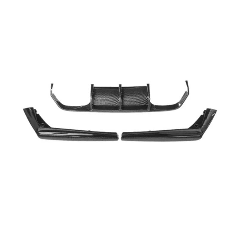 Spoilerlippe Frontstoßstange Für F80 Für M3 Für F82 Für M4 2015 2016 2017 2018 2019 2020 Heckstoßstangendiffusor Spoilerlippe Splitter Heckstoßstangenschutz(Fiber Look) von YBCVEPQ