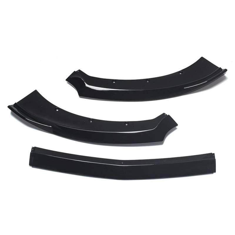 Spoilerlippe Frontstoßstange Für Ford Für Mustang 2015-2017 Auto Front Stoßstange Splitter Lip Diffusor Body Kit Front Spoiler Abdeckung Look Zubehör(Glossy Black) von YBCVEPQ