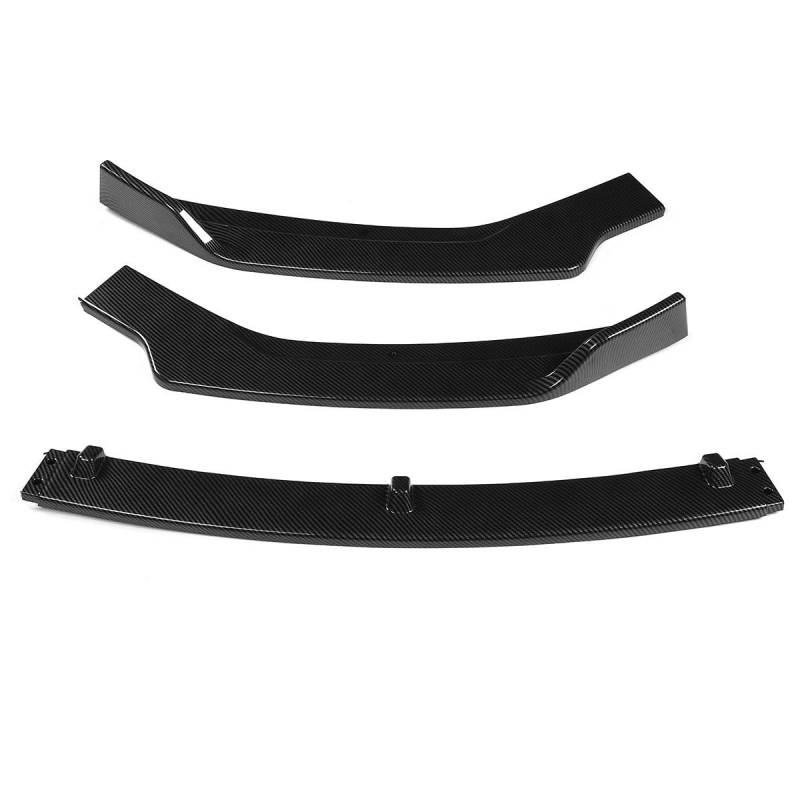 Spoilerlippe Frontstoßstange Für Für Elantra 2019 2020 3 Farbe Auto Front Lip Splitter Flossen Körper Diffusor Stoßstange Lippen Schutz Spoiler Zubehör(Fiber Look) von YBCVEPQ