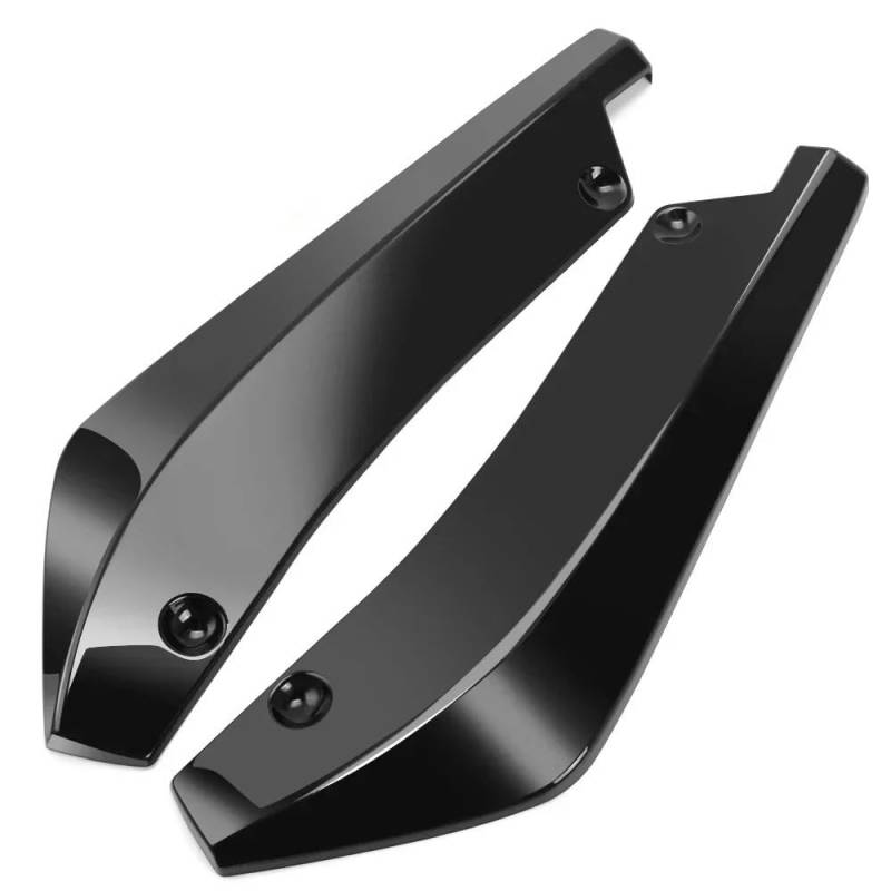 Spoilerlippe Frontstoßstange Für Für Genesis Für Coupé Heckstoßstange Splitter Universal Seitenspoiler Canards Diffusor Abdeckung Aufkleber 40CM Langes Autozubehör(Black) von YBCVEPQ