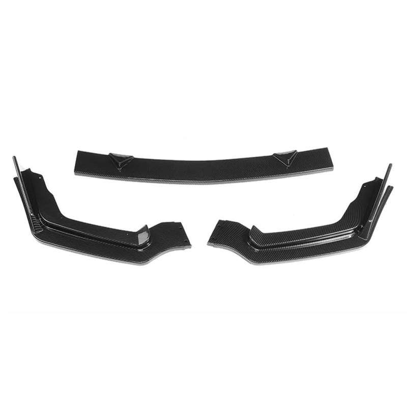 Spoilerlippe Frontstoßstange Für Infiniti Für Q50 2014-2017 Schwarz Glänzend Untere Splitterplatte Klinge Autozubehör 3 Teilig Auto Frontstoßstange Lip Spoiler(Base Model) von YBCVEPQ