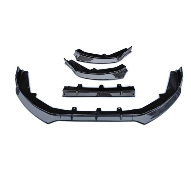 Spoilerlippe Frontstoßstange Für Nissan Für Sentra Für Sylphy 2023 2024 ABS Glänzend Schwarz Frontschürze Spoiler Lip Unteren Körper Kit Diffusor Splitter Tuning Schutz(Fiber Look) von YBCVEPQ