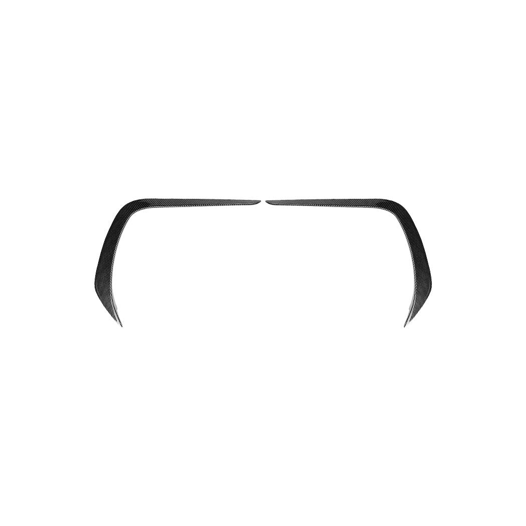 Spoilerlippe Frontstoßstange Für Subaru Für BRZ 2021 2022 2023 2024 ABS Glänzend Schwarz Auto Front Stoßstange Splitter Seite Spoiler Air Vent Wind Messer Körper Kit(Fiber Look) von YBCVEPQ