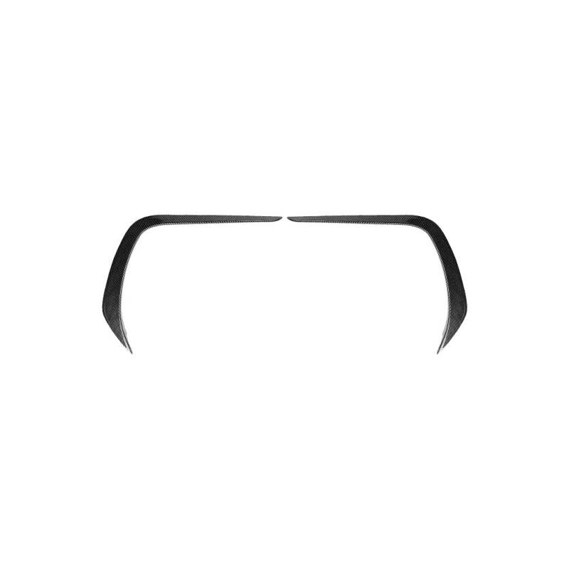 Spoilerlippe Frontstoßstange Für Subaru Für BRZ 2021 2022 2023 2024 ABS Glänzend Schwarz Auto Front Stoßstange Splitter Seite Spoiler Air Vent Wind Messer Körper Kit(Fiber Look) von YBCVEPQ
