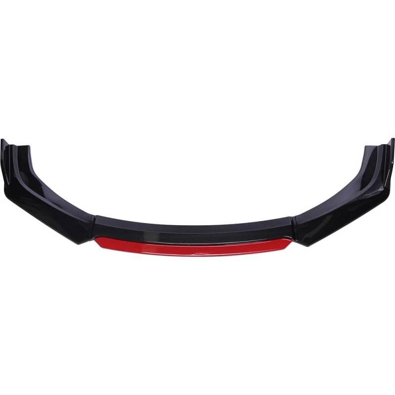 Spoilerlippe Frontstoßstange Für Subaru Für WRX Für STI 4 Stücke Auto Front Stoßstange Lip Kit Spoiler Splitter Diffusor Canard Auto Ersatz Teile Zubehör(Fiber and Red) von YBCVEPQ