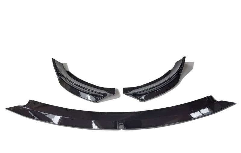 Spoilerlippe Frontstoßstange Für Tesla Für Modell 3 2016 2017 2018 2019 2020 2021 2022 2023 ABS Auto Front Stoßstange Splitter Lip Diffusor Spoiler Schutz Körper Kits(Glossy Black) von YBCVEPQ