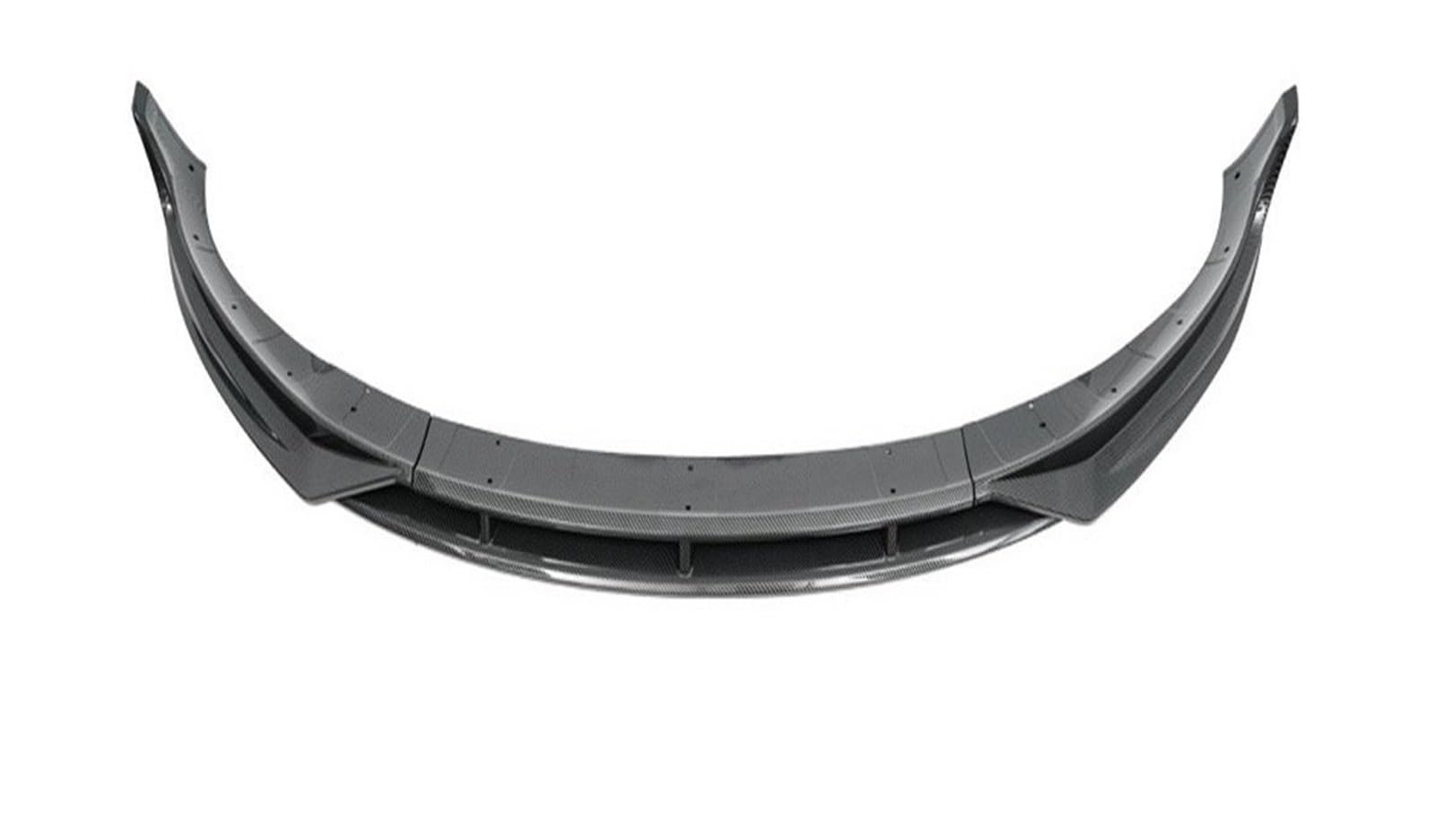 Spoilerlippe Frontstoßstange Für Tesla Für Modell 3 Für Highland 2023+ 4PCS Auto Frontstoßstange Lip Diffusor Splitter Spoiler Zubehör Frontstoßstange Surround(Fiber Look) von YBCVEPQ