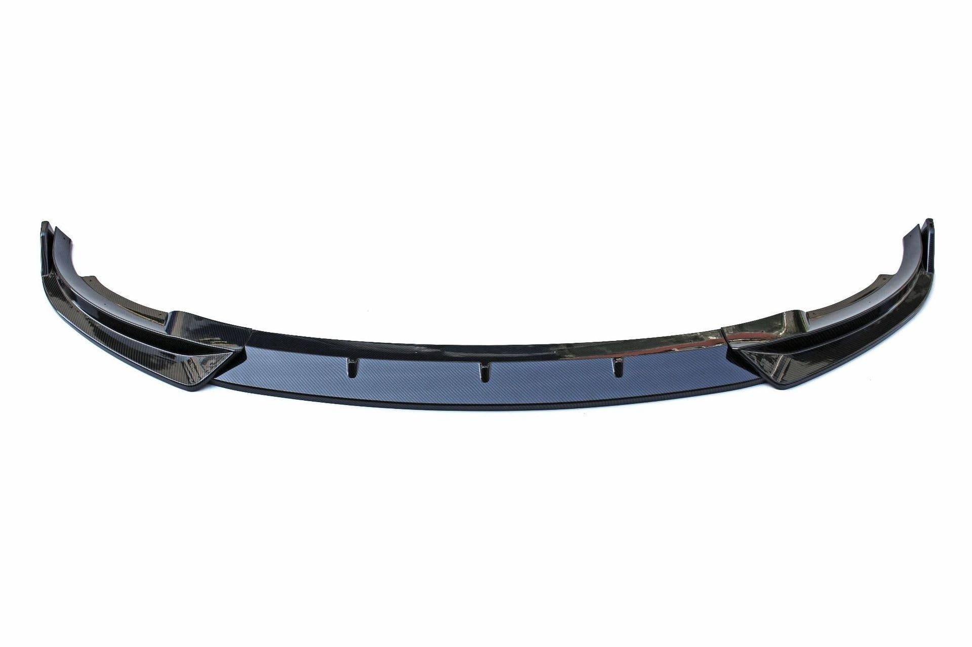Spoilerlippe Frontstoßstange Für Tesla Für Modell Für Y 2021 2022 2023 Frontstoßstange Lippe Kinn Diffusor Body Kit Spoiler Tuning Zubehör ABS Glanz Schwarz(Fiber Look) von YBCVEPQ