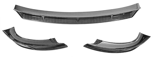 Spoilerlippe Frontstoßstange Für Tesla Für Modell Für Y 3 Teile/Satz Auto Vorderen Stoßfänger Abdeckung Lip Body Kit Splitter Diffusor Stoßstange Dekorative Shell Fit(Gloss Fiber) von YBCVEPQ