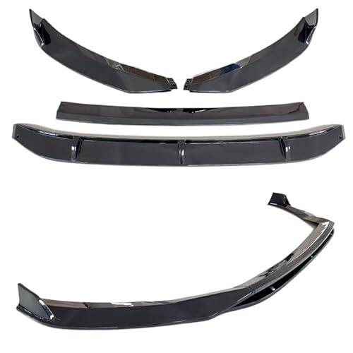 Spoilerlippe Frontstoßstange Für VW Für Arteon Für CC 2019 2020 2021 ABS Glänzend Schwarz Front Stoßstange Spoiler Lip Untere Körper Kit Diffusor Splitter Tuning Schutz(Gloss Black) von YBCVEPQ
