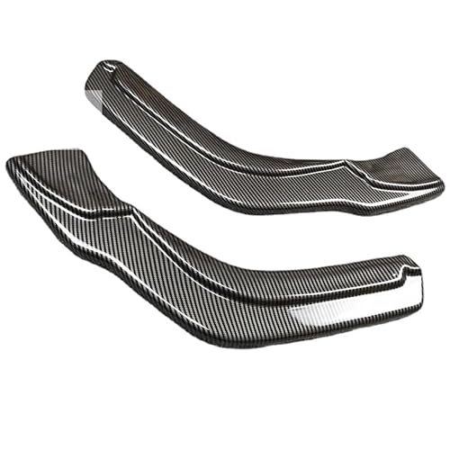Spoilerlippe Frontstoßstange Für VW Für Tiguan 2017 2018 2019 2 Teiliges Auto Schwarz Glänzend Heckspoilerlippe Seitensplitter Klappen ABS Kunststoff Außenverkleidung Tuning(Fibre) von YBCVEPQ