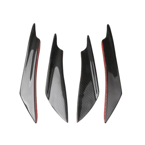 Spoilerlippe Frontstoßstange Für Volvo C30 C70 S40 S60 S70 S80 S90 V40 V50 V60 V70 V90 XC40 XC60 XC70 Auto Vorderen Stoßfänger Lip Dekoration Diffusor Splitter Flossen(4pcs Fiber) von YBCVEPQ