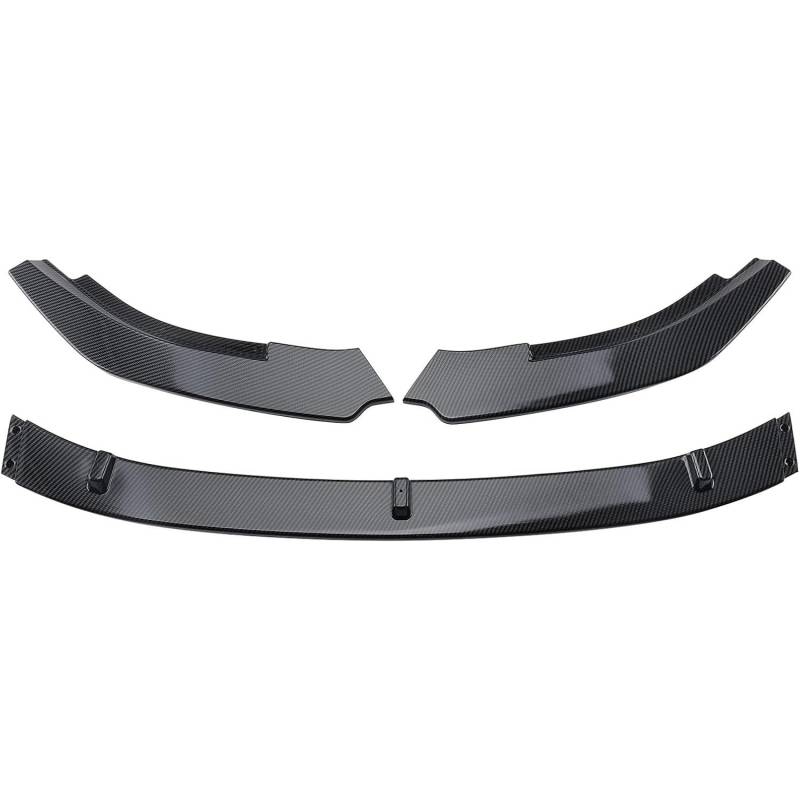 Spoilerlippe Frontstoßstange Für Vw Für 6 Für MK6 Für GTI Für GTD 2009-2013 Auto Frontstoßstange Lip Spoiler Splitter Diffusor Body Kit Tuning Stoßstange Lip(Fiber Look) von YBCVEPQ