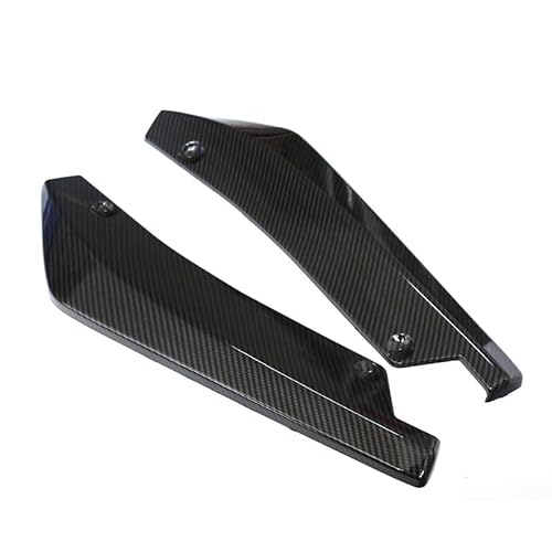 Spoilerlippe Frontstoßstange Universal 1 Paar Auto Vorne Hinten Stoßstange Streifen Lip Spoiler Diffusor Splitter 44,5 cm Winglets Seite Rock Erweiterung Auto Zubehör(Fiber) von YBCVEPQ