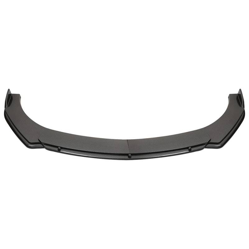 Spoilerlippe Frontstoßstange Universal 4 STÜCKE Auto Frontstoßstange Lip Body Kit Spoiler Splitter Bumper Canard Lip Splitter Autospoiler Zubehör(Fiber) von YBCVEPQ