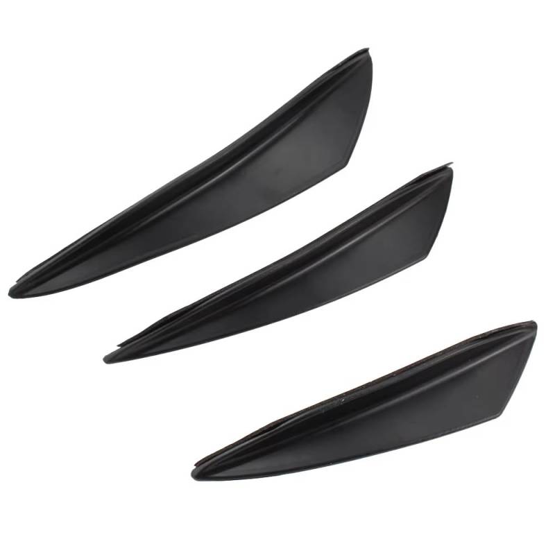 Spoilerlippe Frontstoßstange Universal 6 Teile/Satz Fit Frontschürze Lip Diffusor Splitter Flossen Körper Spoiler Canards Valence Chin Auto Tuning Canard FD003 von YBCVEPQ