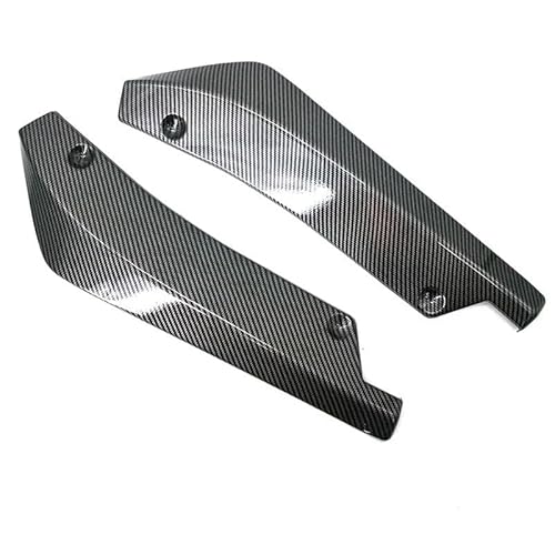Spoilerlippe Frontstoßstange Universal Auto Vorne Hinten Stoßstange Streifen Lip Spoiler Diffusor Splitter Winglets Seite Rock Erweiterung Spoiler Zubehör(Fiber) von YBCVEPQ